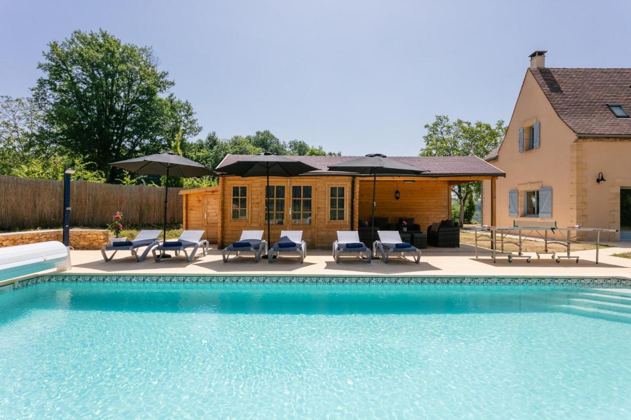 Luxury 3 Bed Home With Heated Swimming Pool Air Con And Boules Pitch Salignac-Eyvigues Экстерьер фото